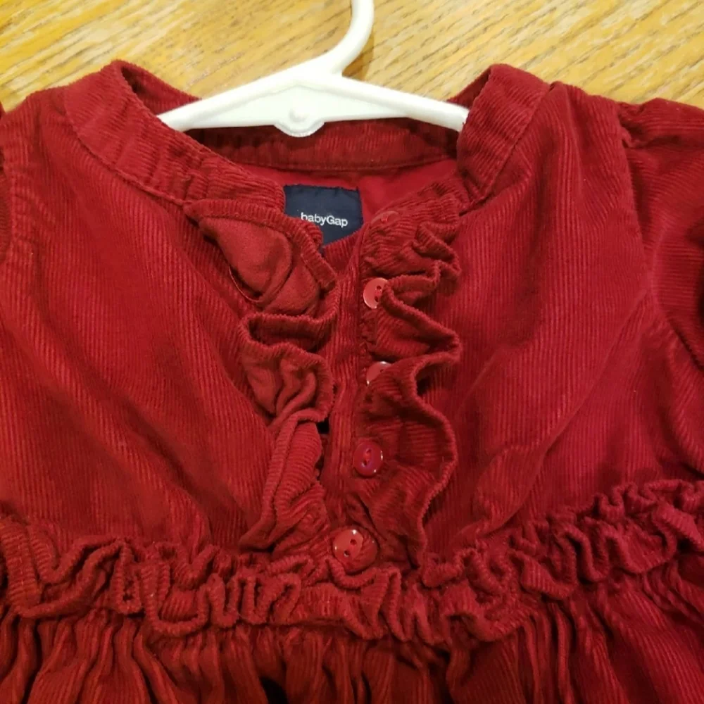 Crimson Red Baby GAP Infant dress Size 6-12 month